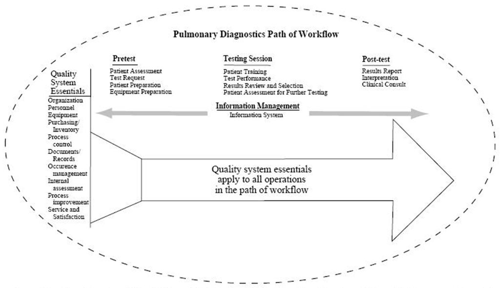 Image for Structure of a Quality System Model for a Pulmonary Diagnostics Service (From Reference 55, with permission)
